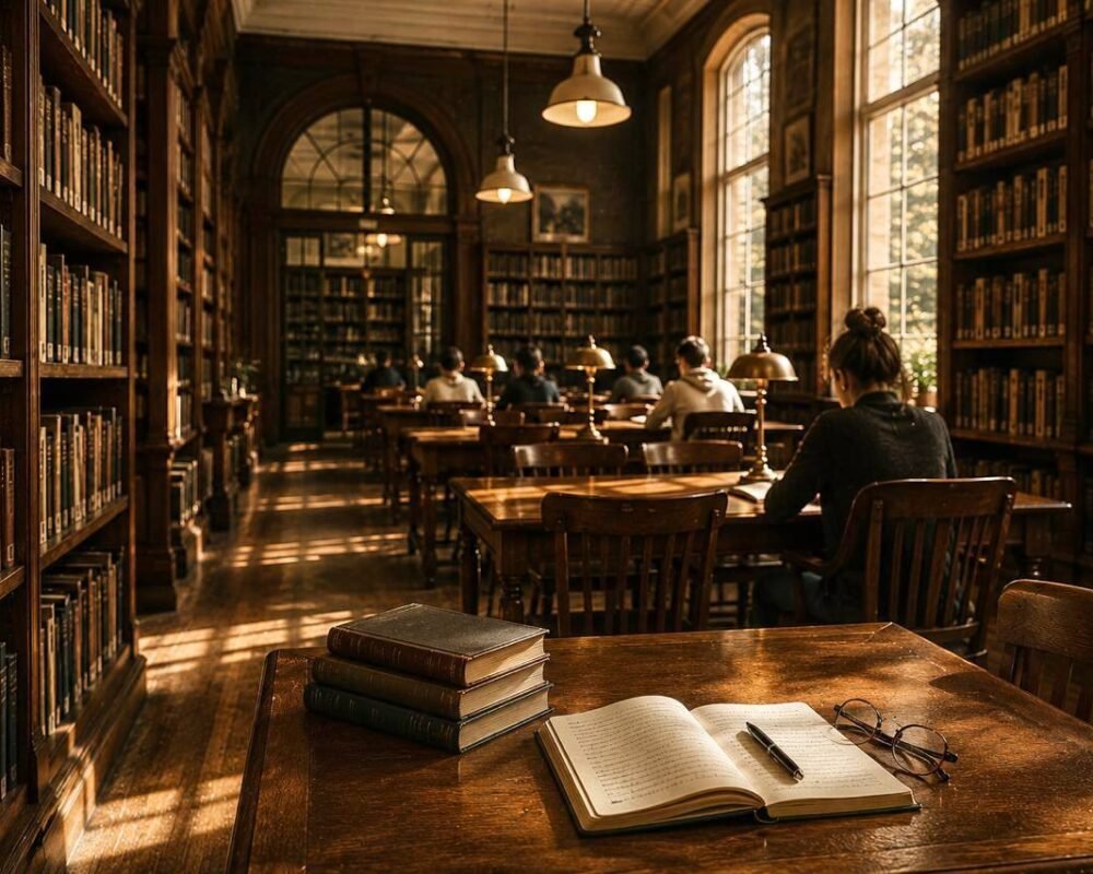 A library doesn’t let you leave the same.